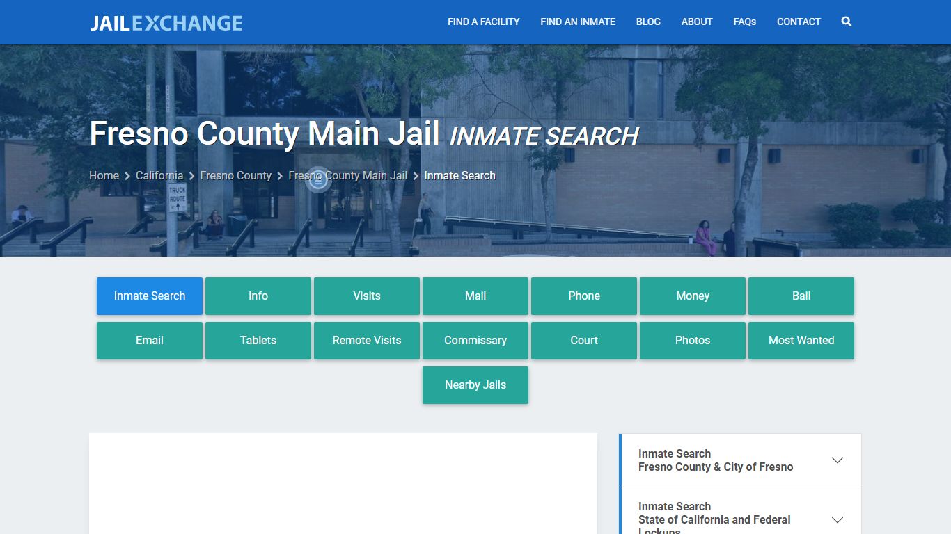 Fresno County Main Jail Inmate Search - Jail Exchange